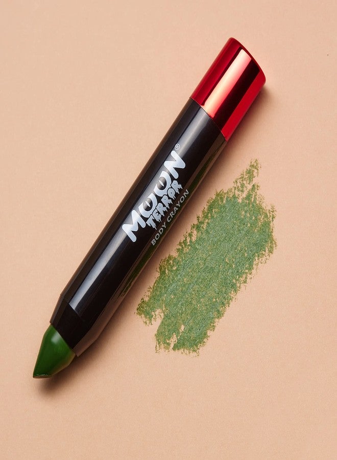 Moon Terror Halloween Face Paint Stick Body Crayon by Moon Terror, SFX Make up - Zombie Green - Special Effects Make up - 0.12oz - Image 2