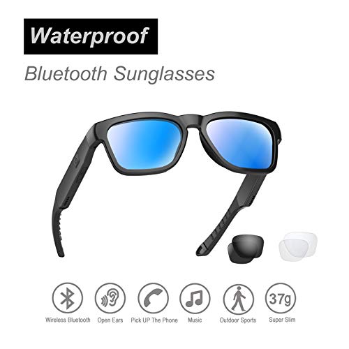 OhO sunshine Bluetooth Audio Sunglasses Lightweight Open Ear Sport Glasses 10H Playtime UV400 ANSI Z871 Water Resistant with Voice Control - Image 3