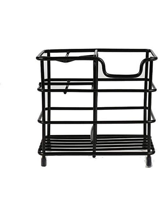 BeFunky Stainless Steel Bathroom Toothbrush Holder Stand Sturdy Storage with Multi-Functional 5 Slots (Black) - Image 2
