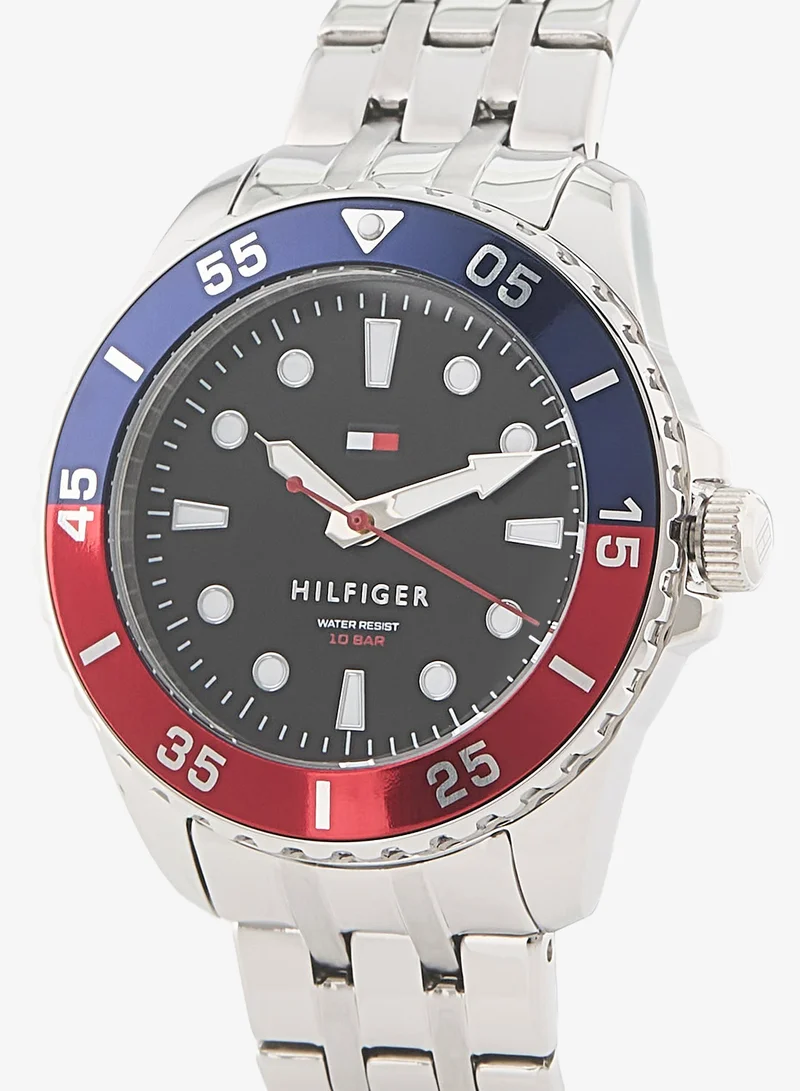 Tommy Hilfiger 3-Hand Quartz Movement Watch For Youth With Silver Stainless Steel Bracelet - 1720048