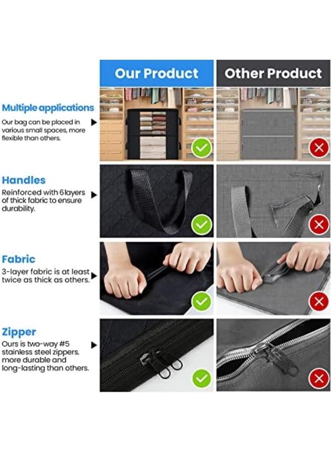Foldable Clothes Storage Bag With Sturdy Zipper - Image 5