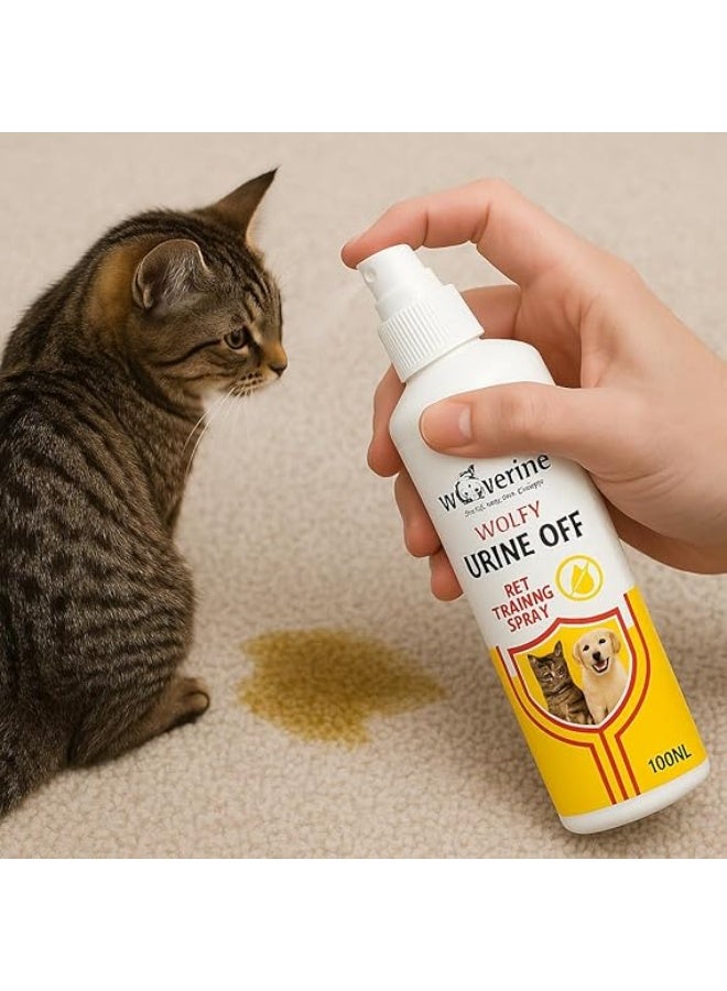 وولفرين بخاخ وولفي يورين اوف لتدريب الحيوانات الأليفة والقطط والكلاب على ضبط عادات التبول من ولفيرين، عبوة 100 مل - Image 2