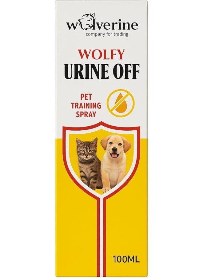 وولفرين بخاخ وولفي يورين اوف لتدريب الحيوانات الأليفة والقطط والكلاب على ضبط عادات التبول من ولفيرين، عبوة 100 مل - Image 1