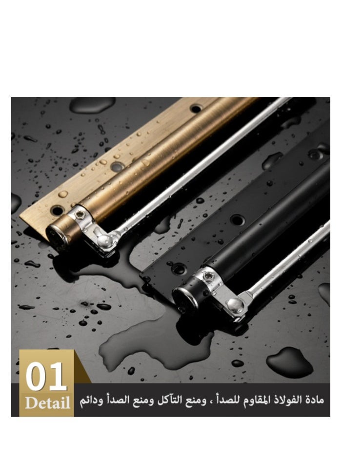ماركة غير محددة - باب أوتوماتيكي أقرب، باب تلقائي آمن مع سرعة إغلاق قابلة للتعديل، باب سلس وهادئ أقرب للاستخدام المنزلي - Image 1