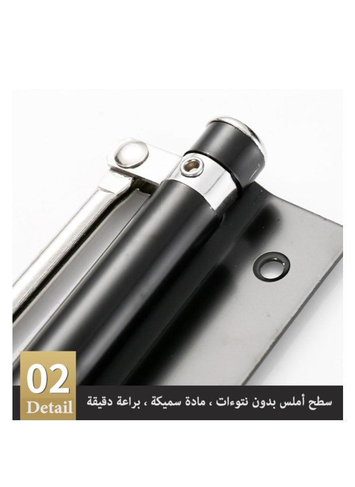 ماركة غير محددة - باب أوتوماتيكي أقرب، باب تلقائي آمن مع سرعة إغلاق قابلة للتعديل، باب سلس وهادئ أقرب للاستخدام المنزلي - Image 1