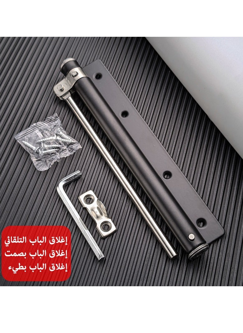 ماركة غير محددة - باب أوتوماتيكي أقرب، باب تلقائي آمن مع سرعة إغلاق قابلة للتعديل، باب سلس وهادئ أقرب للاستخدام المنزلي - Image 1