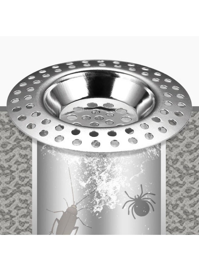 2 Pcs Stainless Steel Kitchen Sink Filter Sink Drain Filter for Shower and Drain or Kitchen Sinks - Image 4