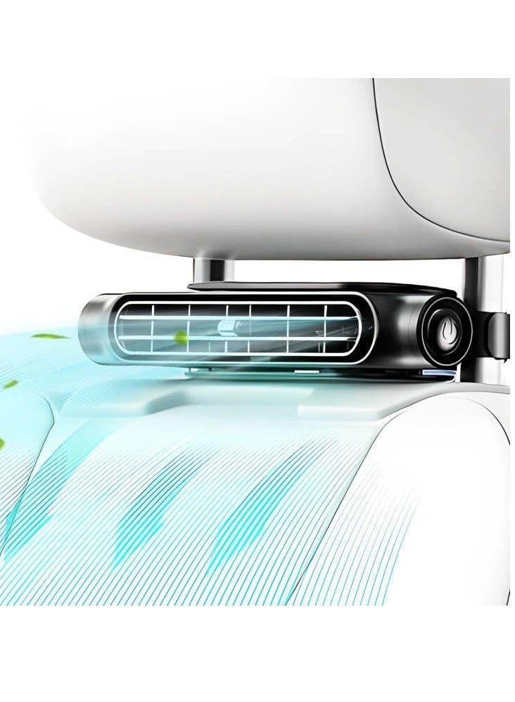SOLARAE Car Seat Cooling Fan, Car Fan for Kids, USB Car Headrest Fan for Front Rear Seat, Air Circulation Fan, USB Powered 3 Speeds Portable Car Cooling Fan, for All Vehicles - Image 1