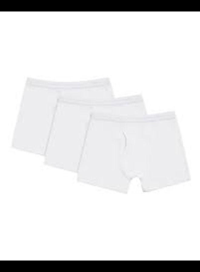 لوكس بوكسر بريميوم أبيض للأولاد (عبوة من 3 قطع) - Image 4