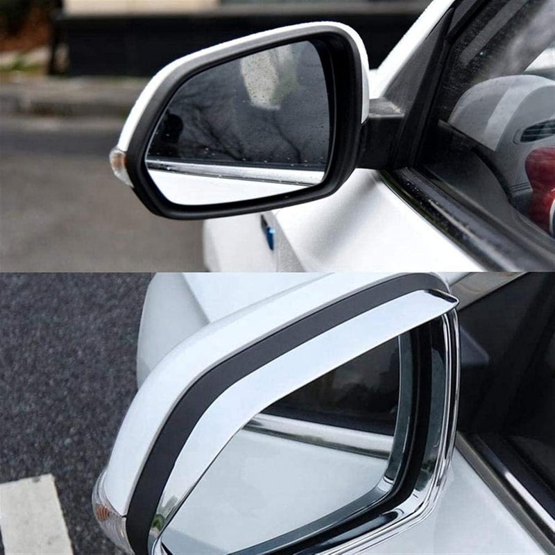 DEMULAX Car Side Rear View Mirror Rain Eyebrow Shield - Image 5