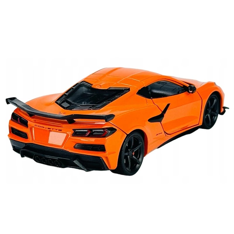 Welly - 2023 Chevrolet Corvette Z06 1/24 Diecast Model - Orange - 24120 - Image 3
