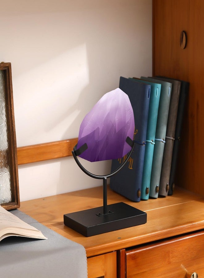 حامل عرض صخور معدني من قطعتين من مارسوي، أسود اللون، بذراع واحد وشوكتين، مناسب لعرض الألواح والشرائح والأحافير والمعادن المسطحة والبلورات - Image 4