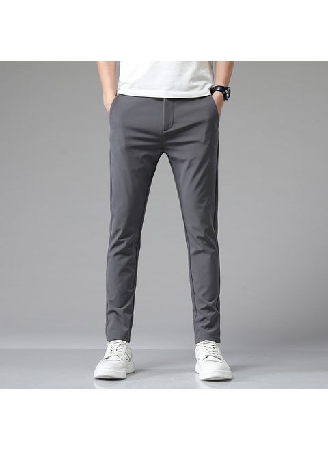 Soft Stretch Casual Pants Multi-Color Slim Fit 5008 Gray