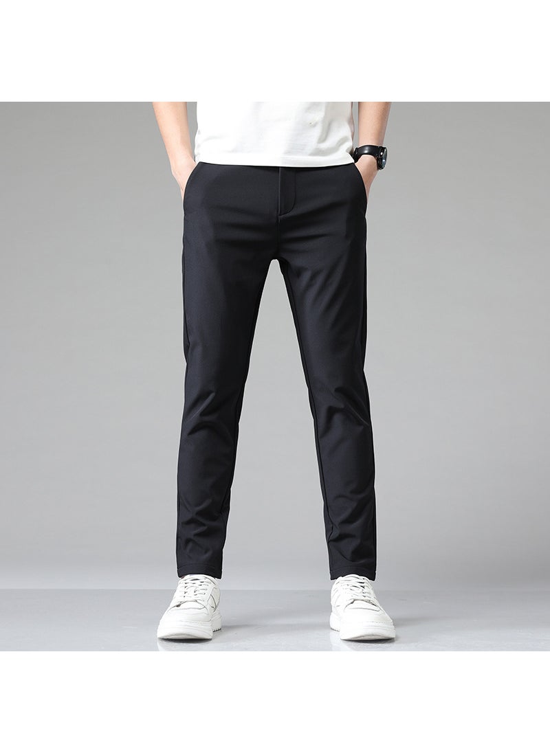 Generic - Soft Stretch Casual Pants Multi-Color Slim Fit 5008 Gray - Image 1