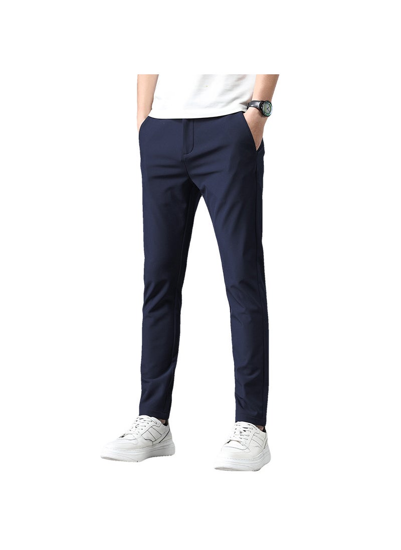 Generic - Soft Stretch Casual Pants Multi-Color Slim Fit 5008 Gray - Image 1