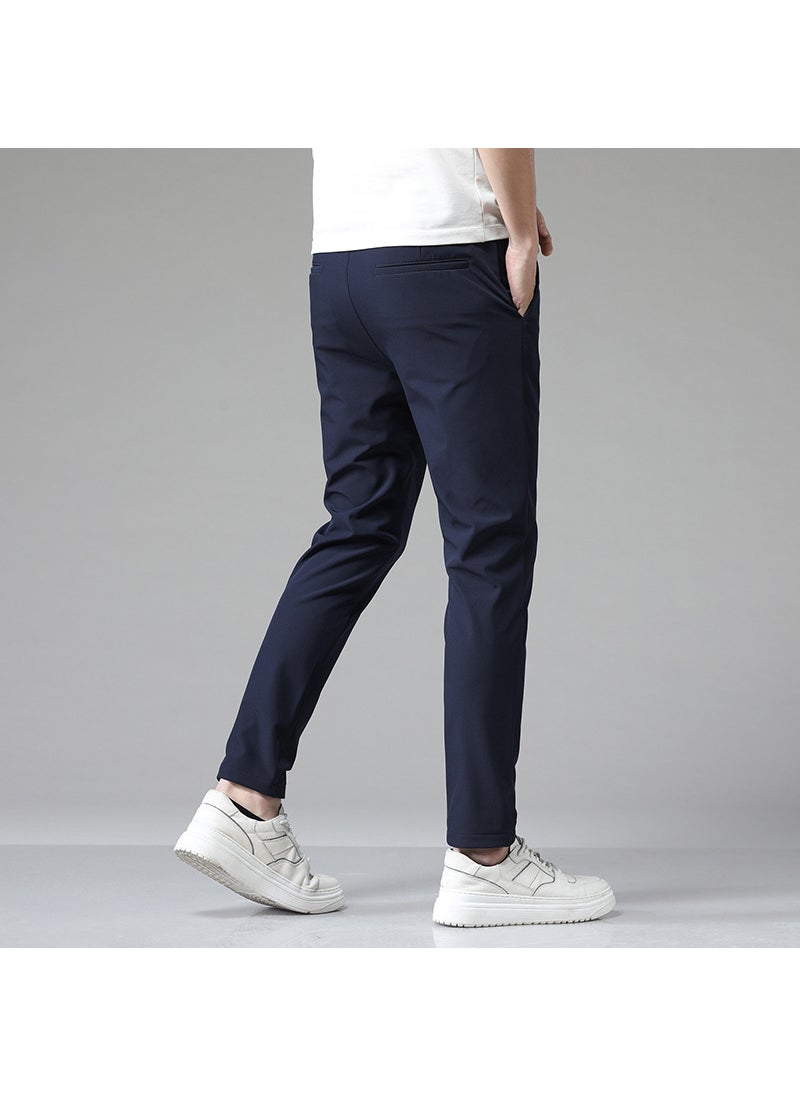Generic - Soft Stretch Casual Pants Multi-Color Slim Fit 5008 Gray - Image 1