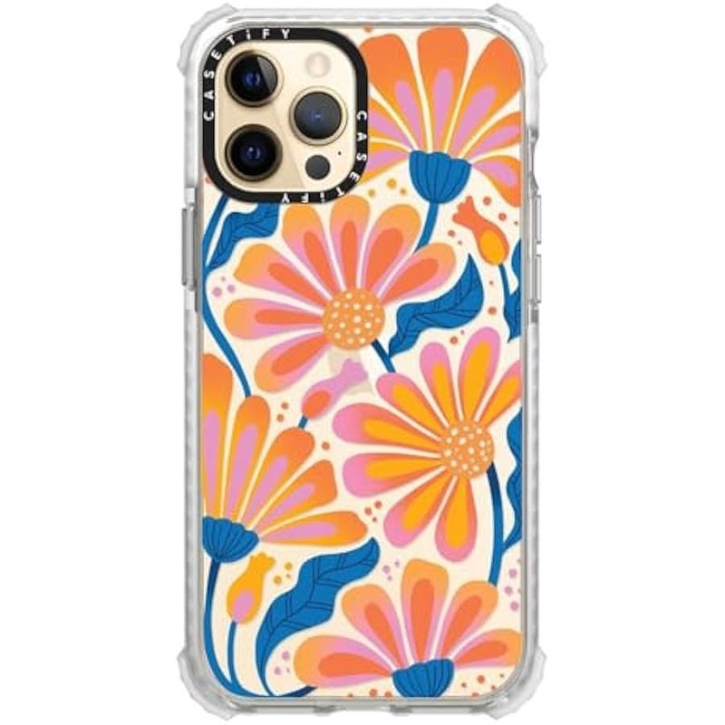 Casetify حافظة ألترا إمباكت لجهاز آيفون 12 برو ماكس 【9.8 قدم حماية من السقوط】 - ليزي ديزي - شفاف ضبابي - Image 3