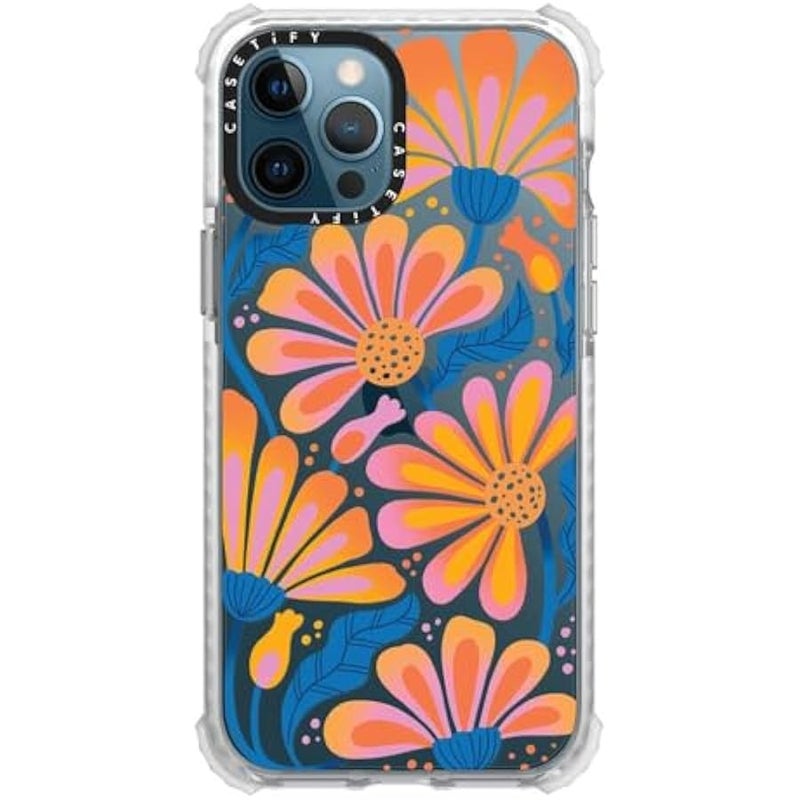 Casetify حافظة ألترا إمباكت لجهاز آيفون 12 برو ماكس 【9.8 قدم حماية من السقوط】 - ليزي ديزي - شفاف ضبابي - Image 2