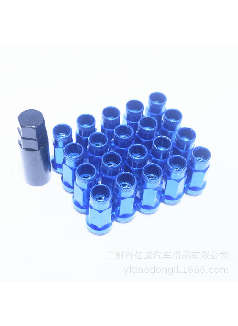 Invincible Car light tire Nut Car wheel hub screw Nut Nut 20+1/set Car Lug Nut Blue 