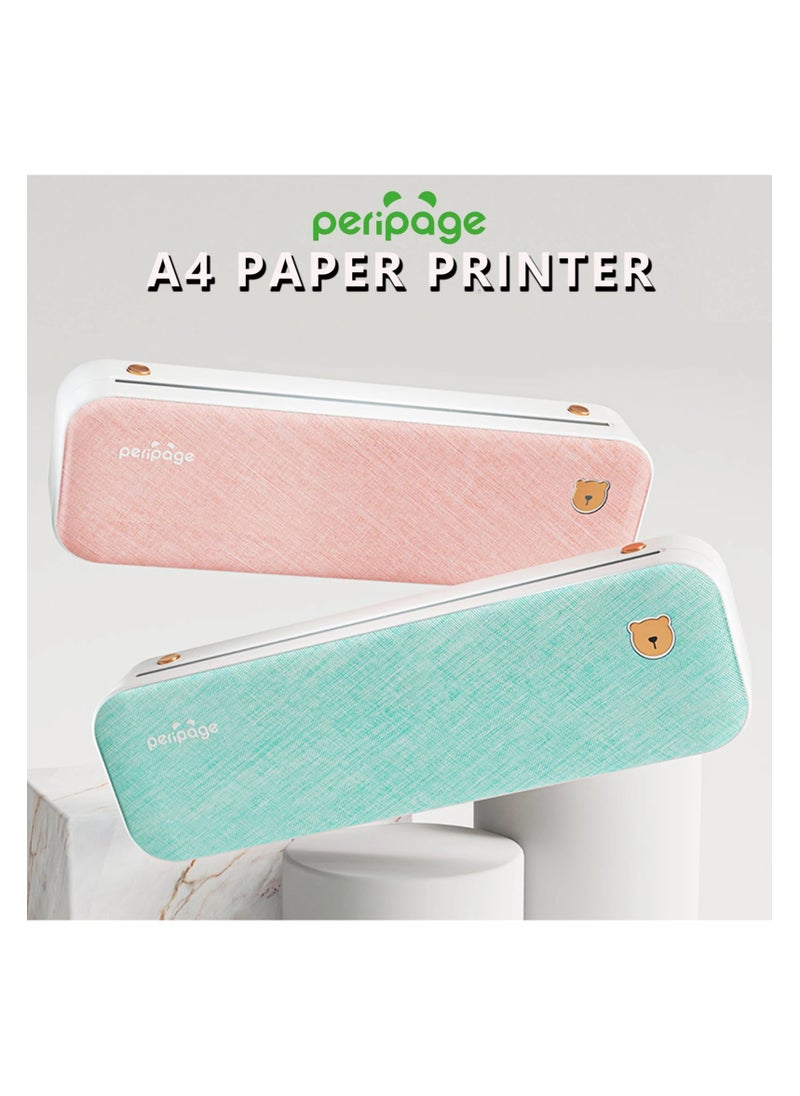 PeriPage PeriPage A4 Paper Printer Direct Thermal Transfer Wirless Mobile Photo Printer USB BT Connection Support 2''/3''/4'' Paper Width  - Image 2