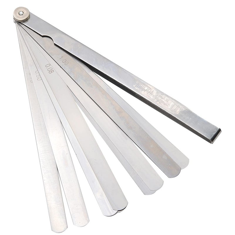 Utoolmart 200mm/8-inch Metric Feeler Gauge, with 14 Blades Manganese Steel Gap Measure Tool 1pcs - Image 1