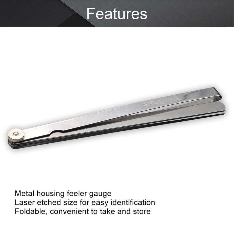 Utoolmart 200mm/8-inch Metric Feeler Gauge, with 14 Blades Manganese Steel Gap Measure Tool 1pcs - Image 3