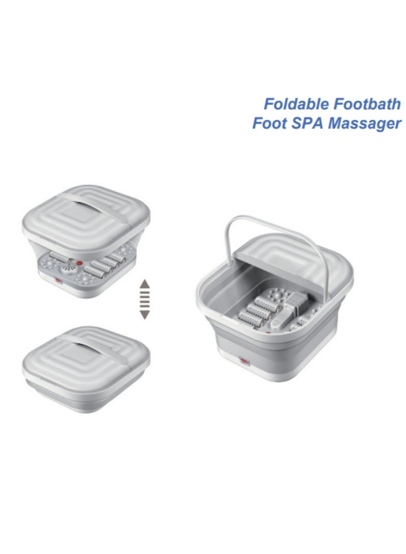 XiuWoo Constant Temperature Heating Roller Massage Foot, One Touch Start Foot Soaking Bathtub Folding Foot Soaking Bathtub with Bubbles Surfing Red Lights  - Image 2