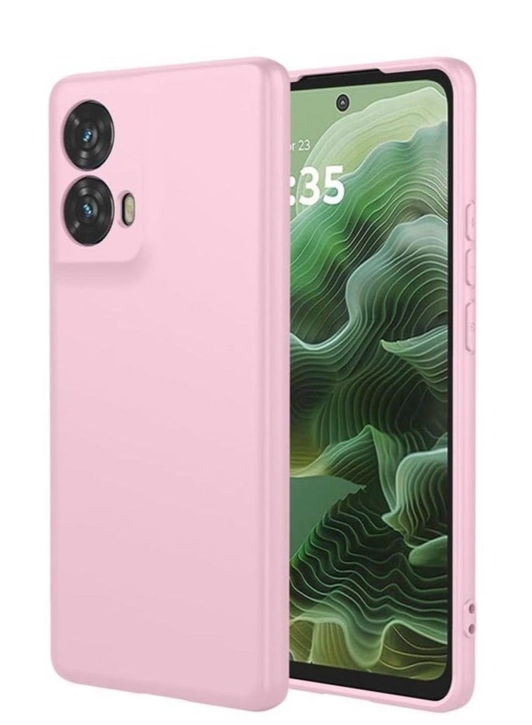 ELTRAZONE ELTRAZONE Motorola Moto G35 Case Cover – Premium Liquid Silicone Shockproof Protective Case with Soft Microfiber Lining, Anti-Scratch & Full Camera Protection Pink