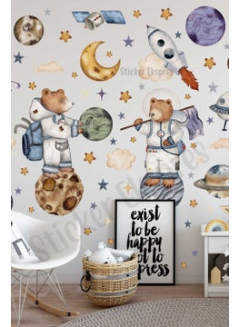 Sticker Express Bears' Space Adventure Space and Planets Kids Room Wall Sticker Set - pzsku/Z7A75E7F3A8EB91998987Z/45/_/1725726054/274c3ace-bc55-444c-b34b-e6df81768f40