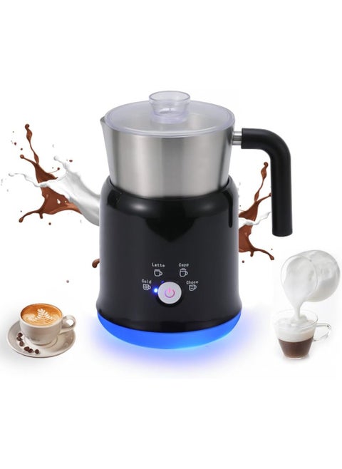 Detachable Milk Frother 23.67oz/700ml Electric Milk Frother and Steamer with Touch Control 600W 5 in 1 Hot/Cold Foam Maker for Latte Cappuccinos Hot Chocolate Milk