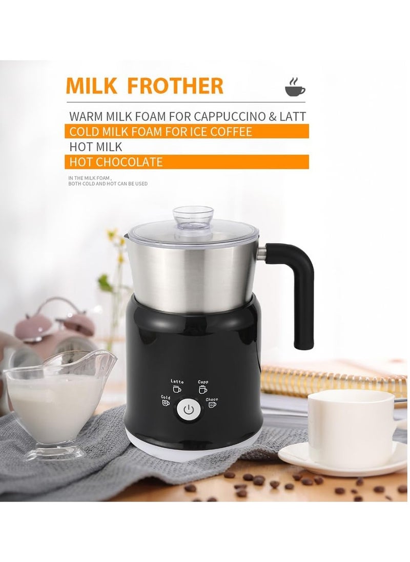 Generic - Detachable Milk Frother 23.67oz/700ml Electric Milk Frother and Steamer with Touch Control 600W 5 in 1 Hot/Cold Foam Maker for Latte Cappuccinos Hot Chocolate Milk - Image 1