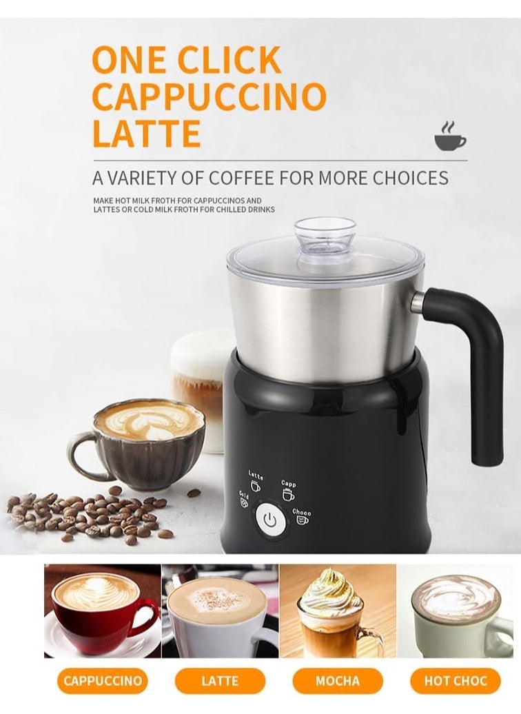 Generic - Detachable Milk Frother 23.67oz/700ml Electric Milk Frother and Steamer with Touch Control 600W 5 in 1 Hot/Cold Foam Maker for Latte Cappuccinos Hot Chocolate Milk - Image 1