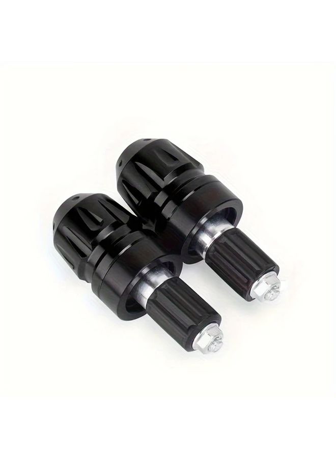 2pcs Silvery Motorcycle Handlebar End Plugs Cover Caps Upgrade Accessories - Image 5