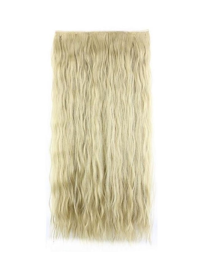 إسكدنيا وصلة شعر مجعد طويل ذهبي