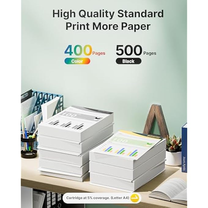 923 INK CARTRIDGES FOR HP PRINTERS REPLACEMENT FOR HP INK 923 923XL 923E USE WITH OFFICEJET PRO 8135E 8130E 8139E 8138E 8122E 8120 8124E 8125E 8130 8132E 8134E PRINTER (BLACK CYAN MAGENTA YELLOW) - Image 3