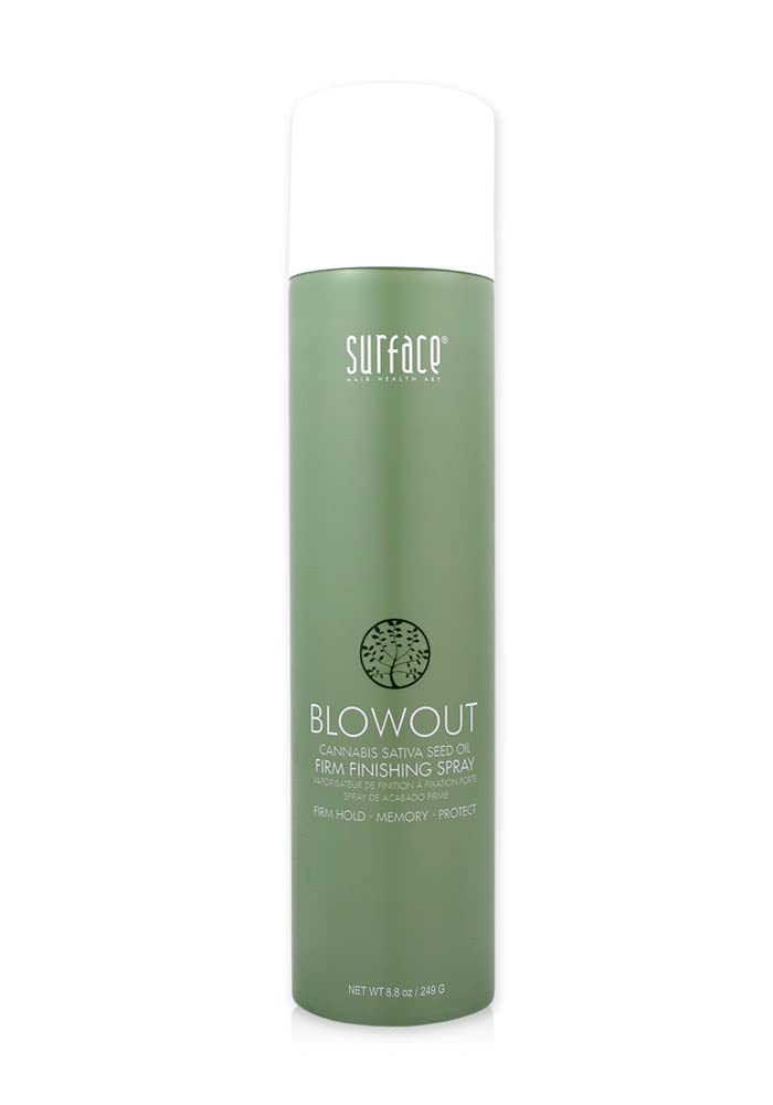 SURFACE Hair Blowout Firm Hair Spray for Women and Men, 8.8oz - Heat Protecting, Volumizing, Lychee and Maracuja Oil - Premium Blowout Hair Products for Styling - Image 1