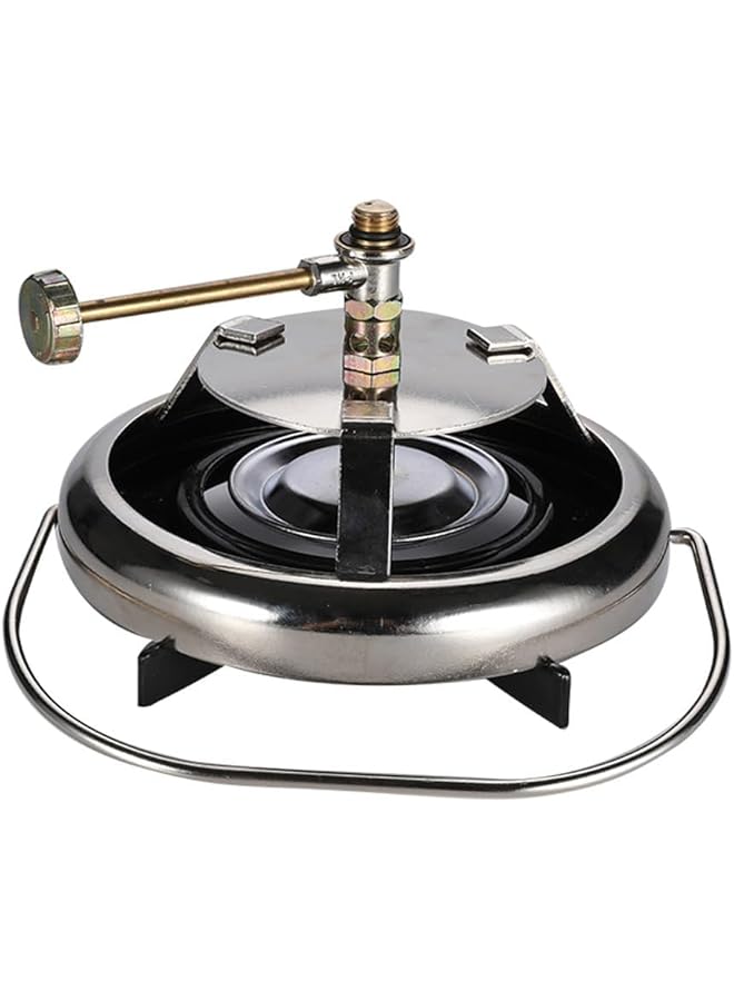 Generic Indian camping gas stove Stove Burner Head Silver Size 18 cm - Image 4