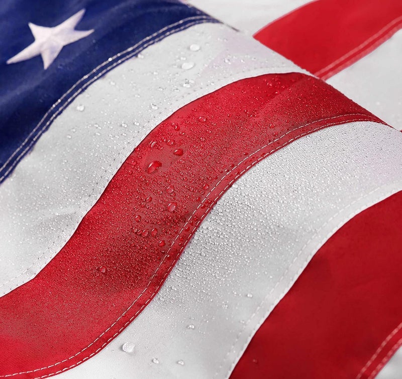 DANF FLAG 3 x 5 American Flag 3x5 ft: Long Lasting US Flag, Heavy Duty Nylon, Embroidered Stars, Sewn Stripes, Brass Grommets, UV Protection Perfect for Outdoors! USA Flag - Image 2