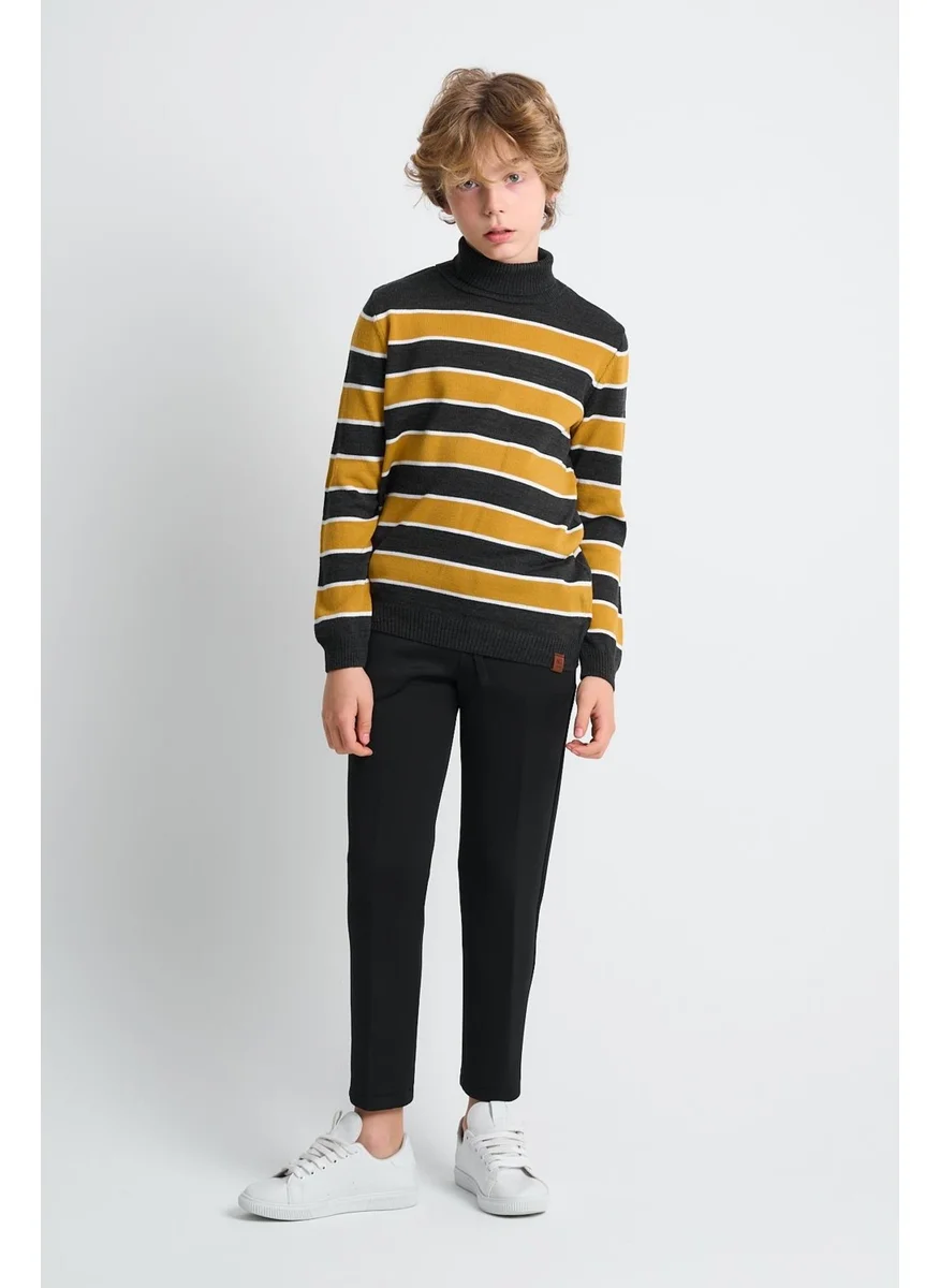 Alexander Gardi Kids Turtleneck Striped Sweater (C21-1874900)