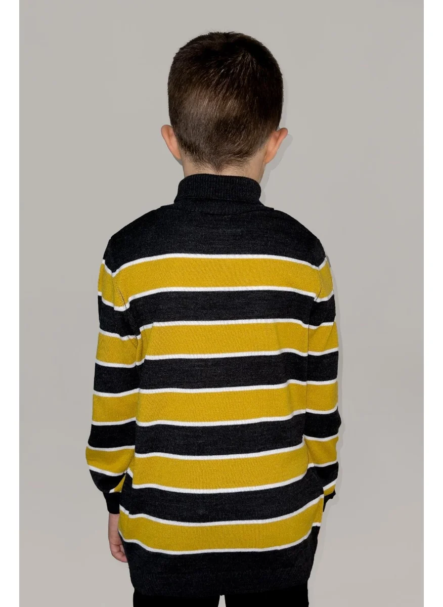 Alexander Gardi Kids Turtleneck Striped Sweater (C21-1874900)
