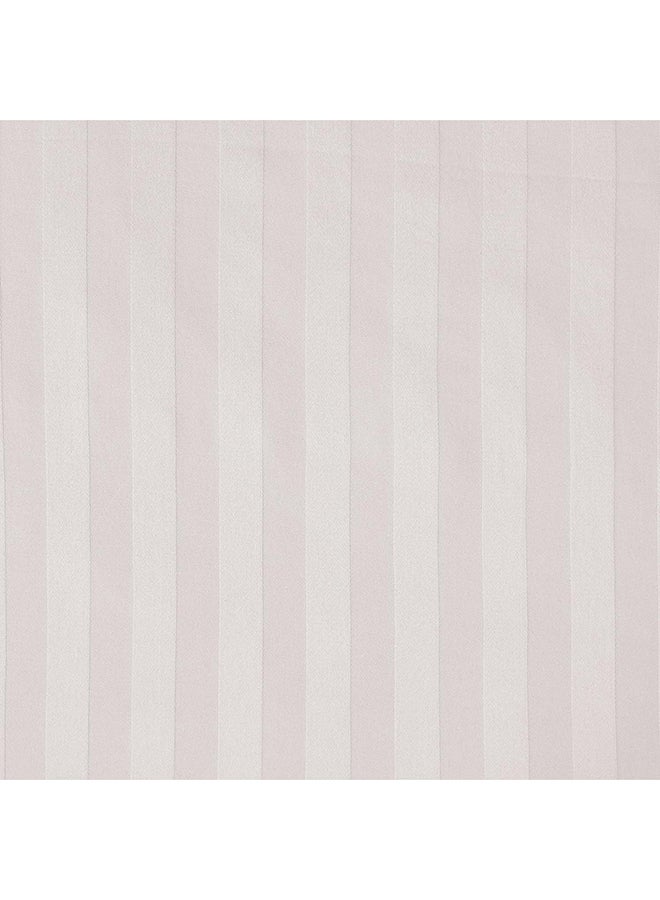 هوتيل كوليكشن مجموعة فندقية - طقم غطاء لحاف مزدوج أبيض مخطط مع 2 غطاء وسادة 220 × 240 سم - Image 4