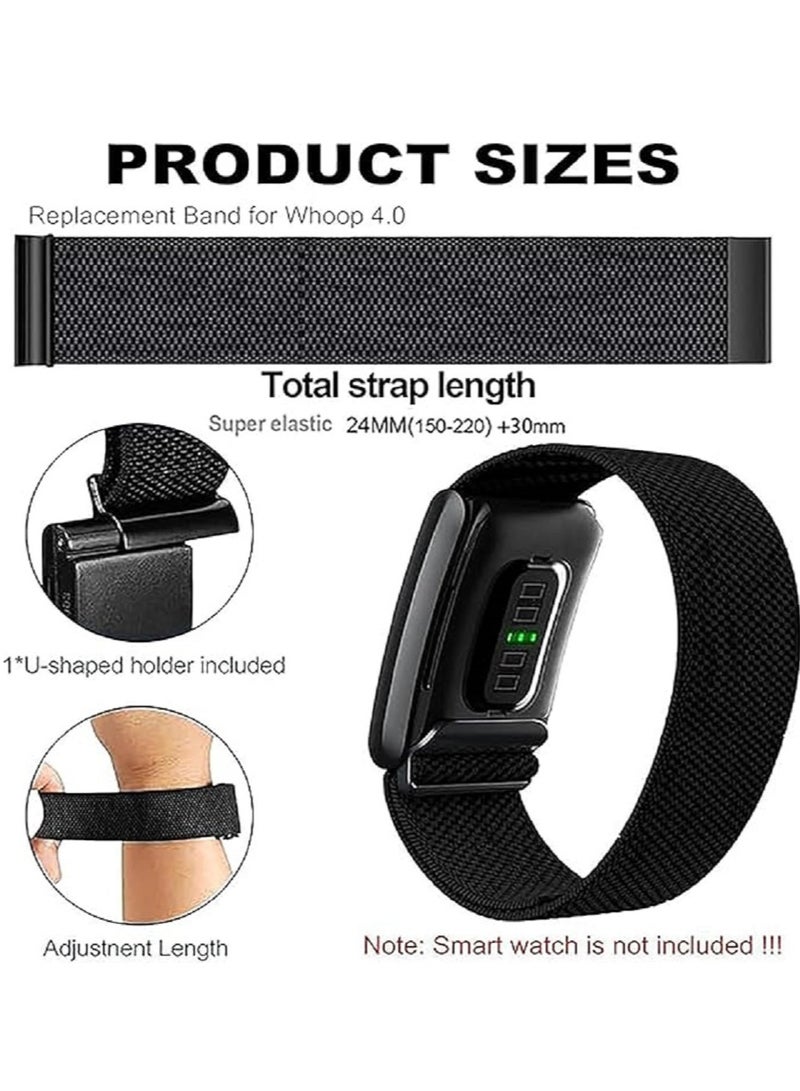 Beauenty Nylon Sport Band Compatible with Whoop Band 4.0 Strap Breathable Nylon Adjustable Waterproof Replacement Wristbands Straps Connector Wearable Fitness Tracker - Image 4