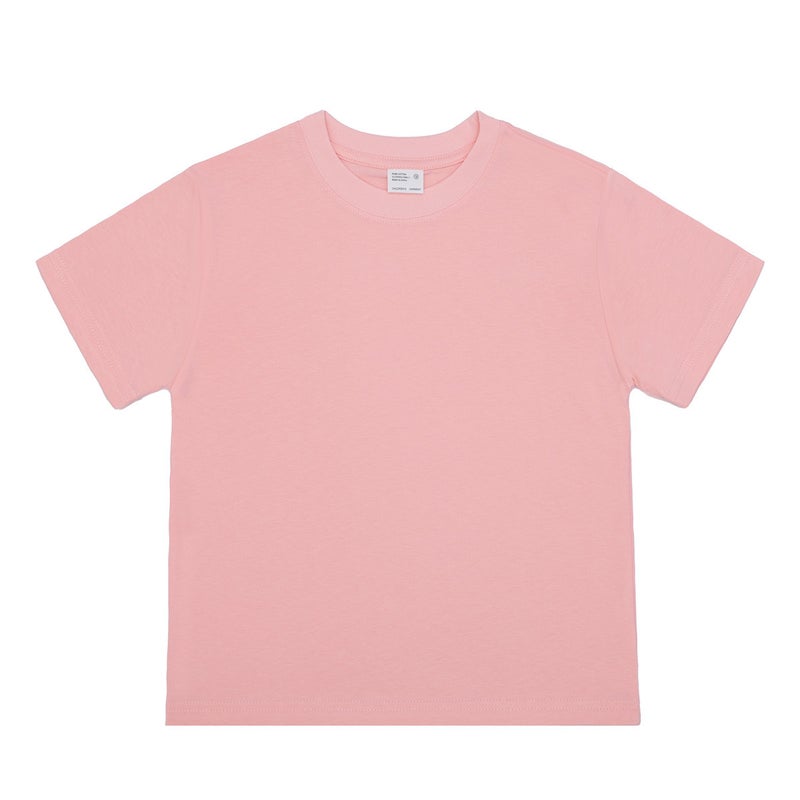Diy Children'S Wear Short-Sleeved T-Shirt For Boys And Girls Style Mid-Large Children'S Summer Solid Color Top Children'S Half-Sleeved Summer - Image 1