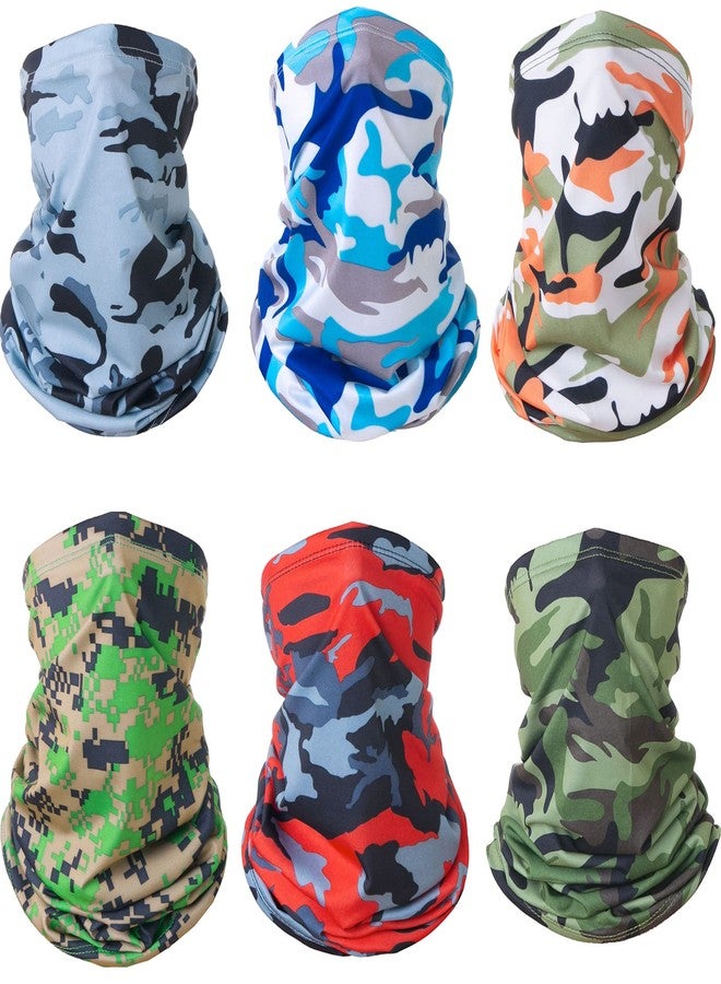 Sheliky 6Pcs Ski Mask for Men Women Balaclava Face Cover UV Protection Neck Gaiter Bandana for Motorcycle Cycling Fishing (Pack B) - Image 1