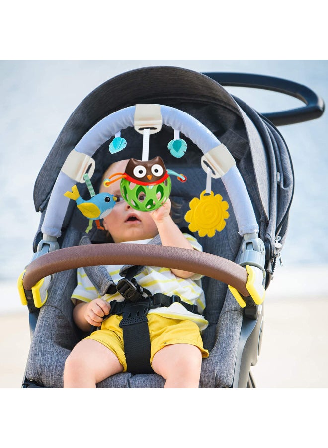 Mqmqs & Pdpds Bed Clip Hanging Bell Baby Stroller Pendant Music Bed Clip Seat Clip Car Hook-Color:Clip Bed Around A Set (caterpillar) - Image 4