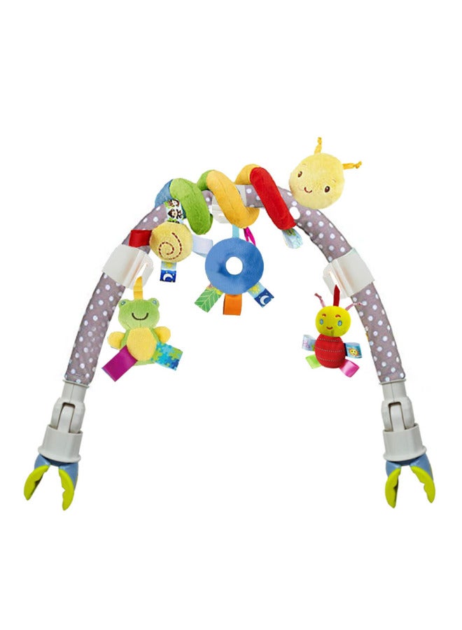 Mqmqs & Pdpds Bed Clip Hanging Bell Baby Stroller Pendant Music Bed Clip Seat Clip Car Hook-Color:Clip Bed Around A Set (caterpillar) - Image 1