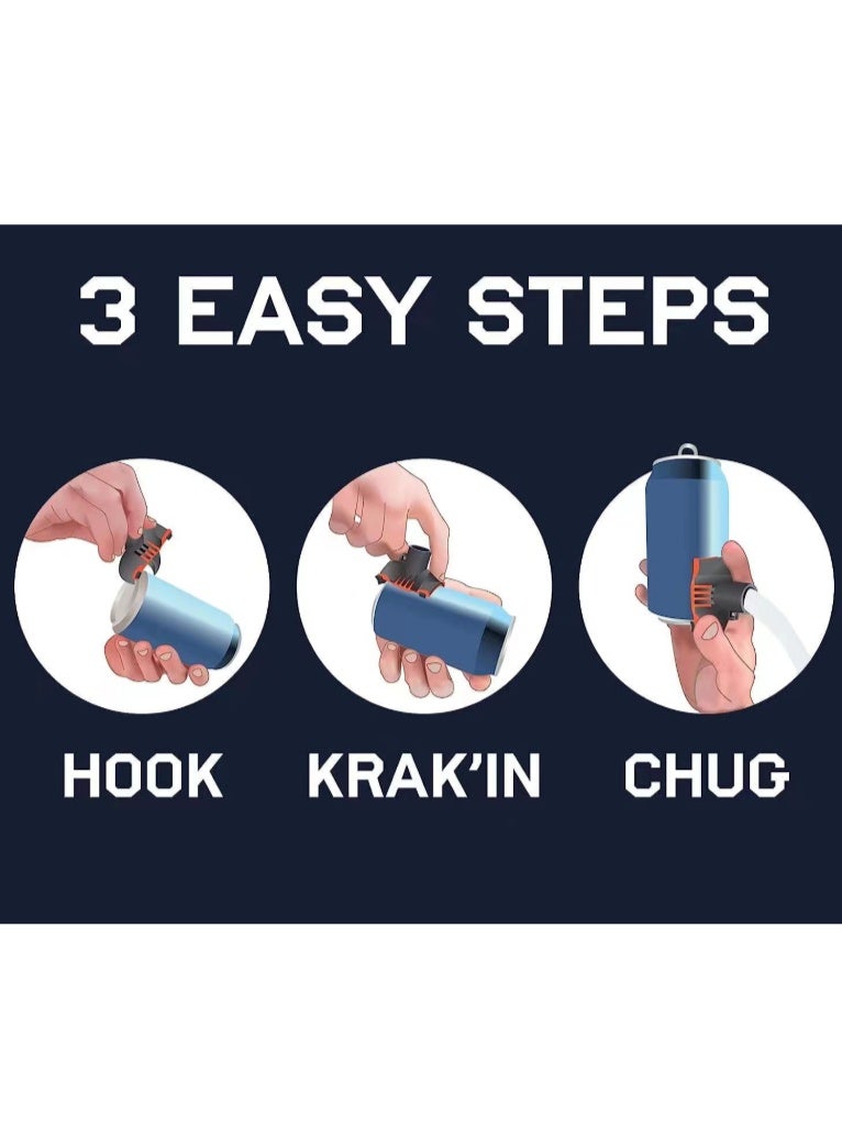 Portable Manual Easy Can Opener, Colorful Pop Can Hole Opener (Suitable for Soda, Coke, Beverages) - Premium Aluminum Beverage Can Opener - Image 5