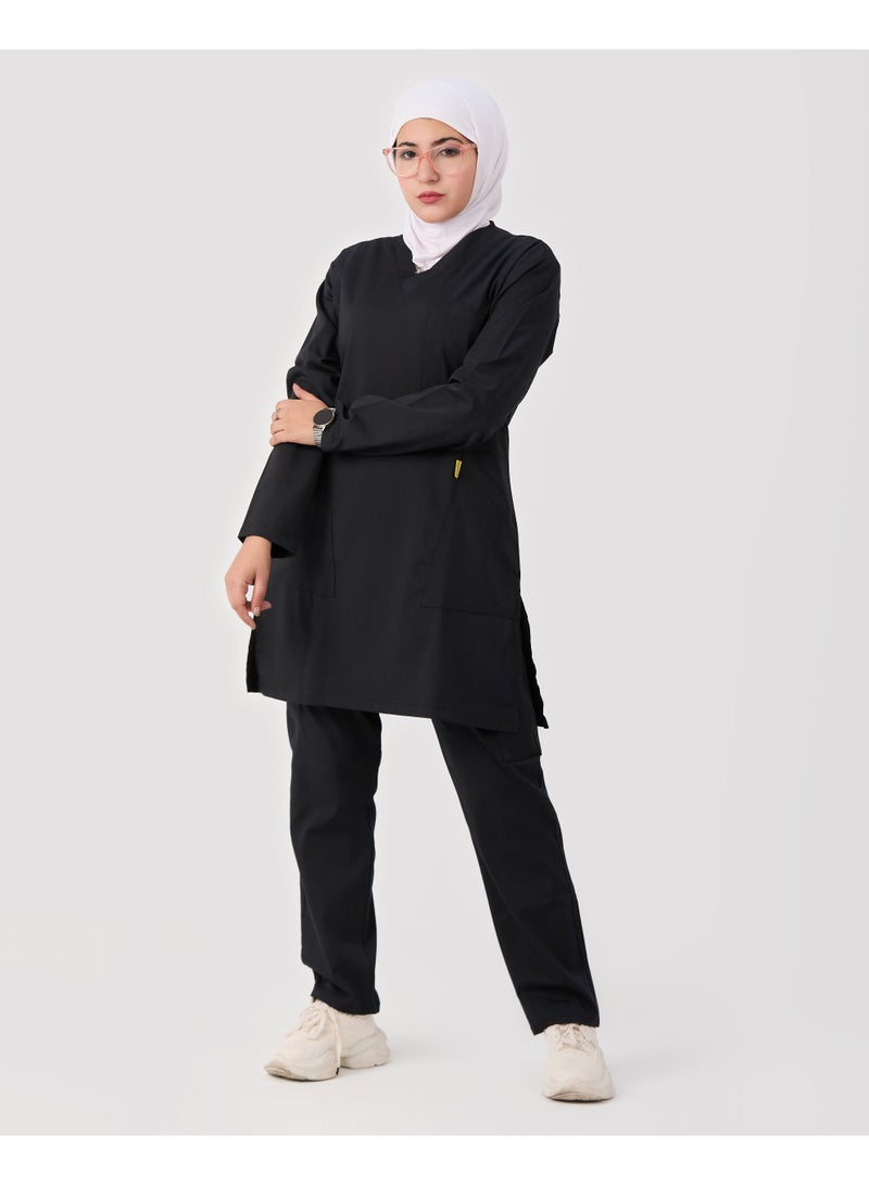 sezer Medical tunic made from cotton Lycra—comfortable, stylish, and ideal for healthcare professionals. - Image 1