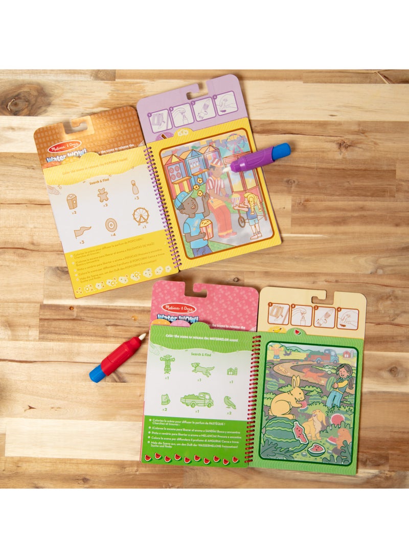 Melissa & Doug Scented Water Wow Bundle – Reusable Water-Reveal Activity Pads with Fruit & Treat-Themed Scenes & Refillable Pens – Scratch & Sniff Sensory Fun – Ages 3+ | MD50453 - Image 3