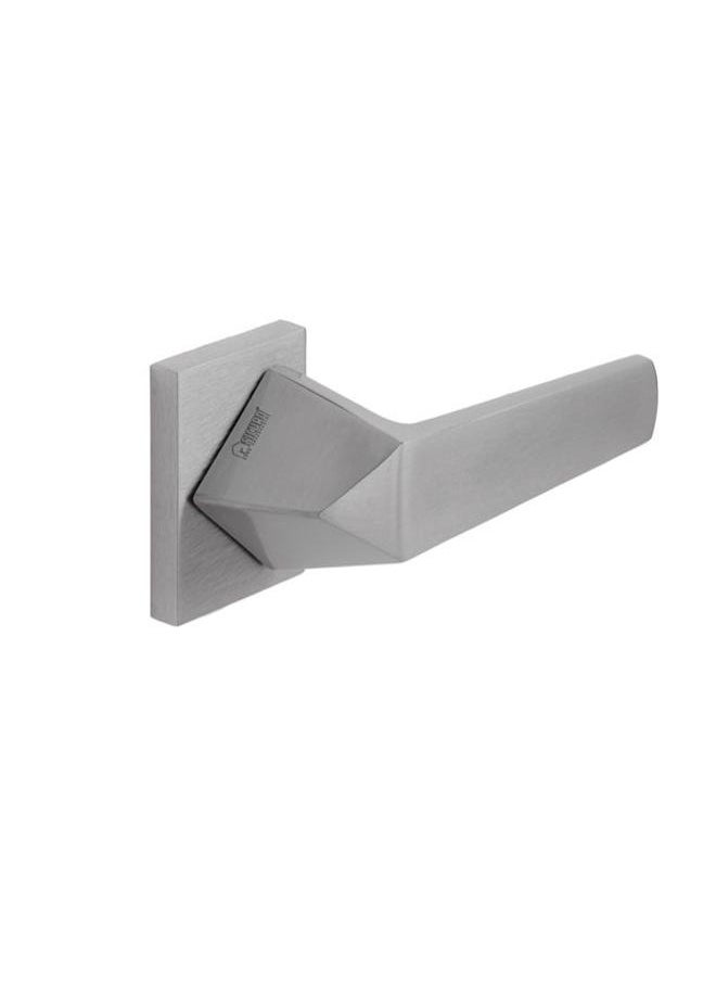 AHRAM Al-Ahram Rosette Cylinder Door Handle Set Sicuro Joya Square – Nickel Matt  - Image 2
